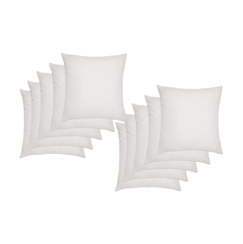 Set of 10 Hollowfibre Cushion Pads Inners Inserts Fillers