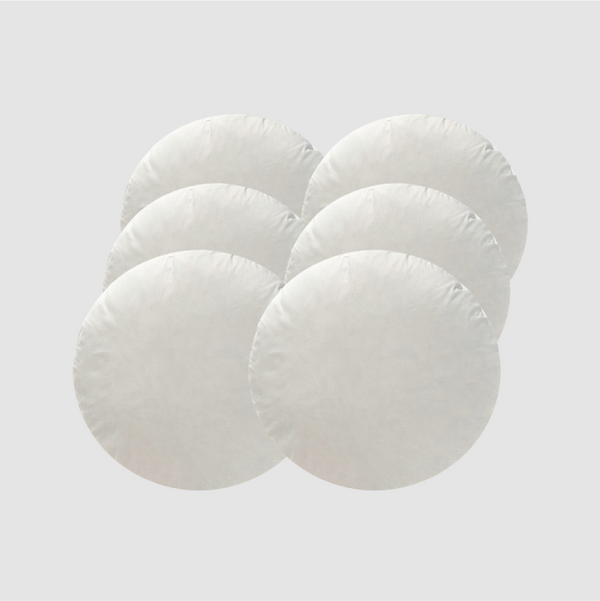Set of 6 - 100% European (French ) Duck Feather Down Dust free Cushion Pads Inners Inserts Fillers Scatters