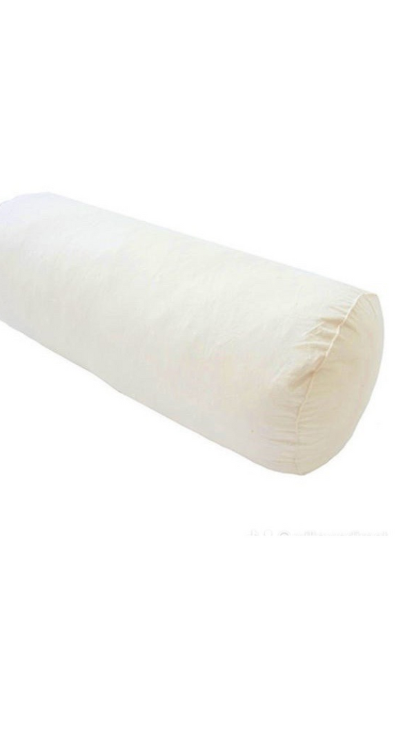 Customised Duck Feather Bolster Roll Cylinder Cushion Pads Fillers Inner Insert  with Cambric Cotton Down Proof Cover