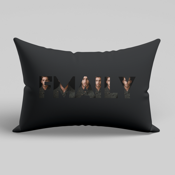 Family Photo Rectangular Cushion Personalised Cushion Cover custom Pillow Cover with Images Printing with Different Size Options with pad