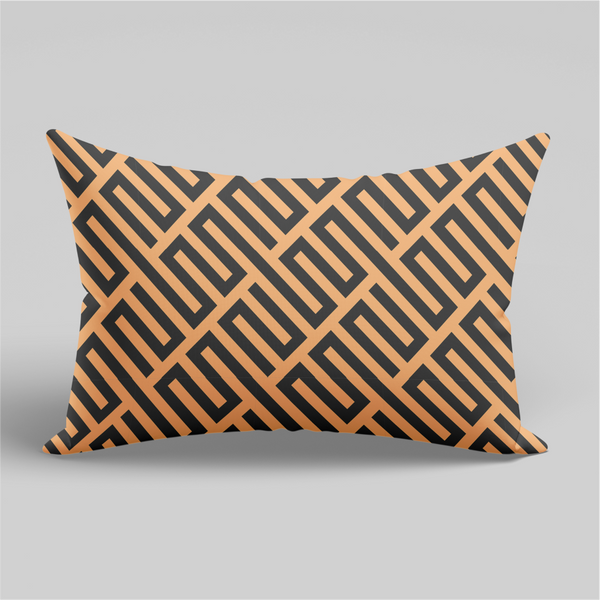 Rectangular Orange Cushion