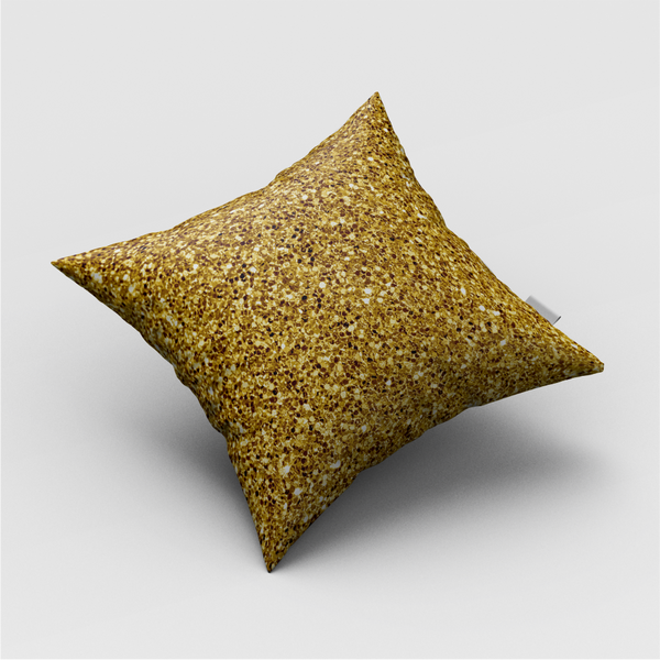 Gold Shimmer Print Cushion