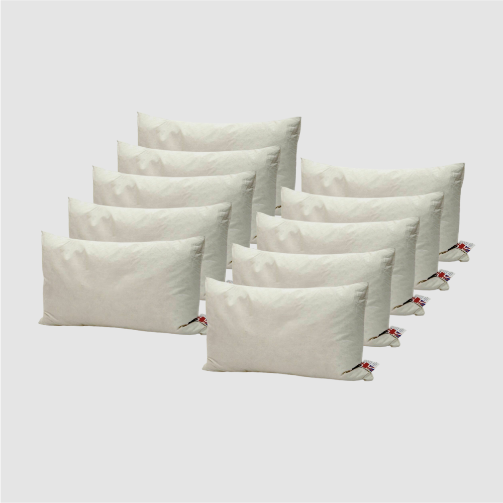 Set of 10 Duck Feather Cushion Pads Inners Inserts Fillers Scatters