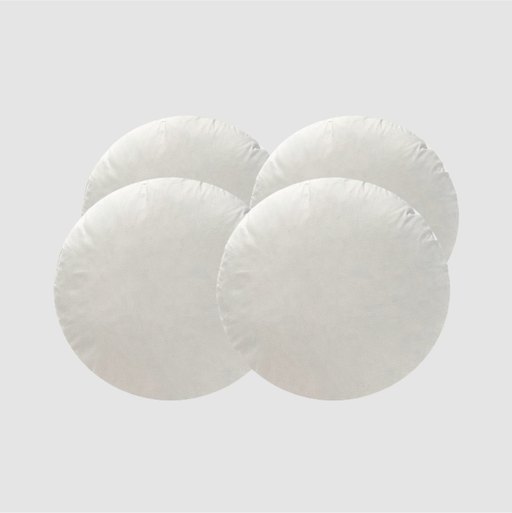 Luxury 18x18 Inch Hollowfibre Cushion Pad – Hypoallergenic, Bounce Back, Made In UK – White Square Inner