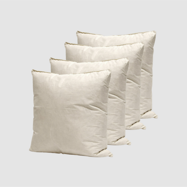 Set of 4 - Duck Feather Cushion Pads Inners Inserts Fillers Scatters