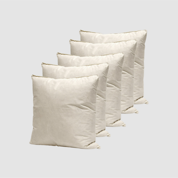 Set of 5 - Duck Feather Cushion Pads Inners Inserts Fillers Scatters