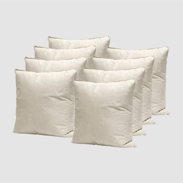 Set of 8 - Duck Feather Cushion Pads Inners Inserts Fillers Scatters